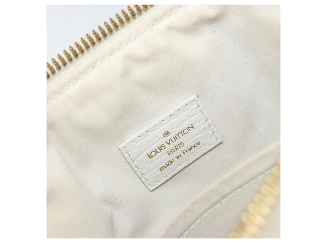 LOUIS VUITTON Mini Lin Croisette Marina PM Borsa Rosa Bianca M95495 LV Auth ARZ743V Bianco - vista 20