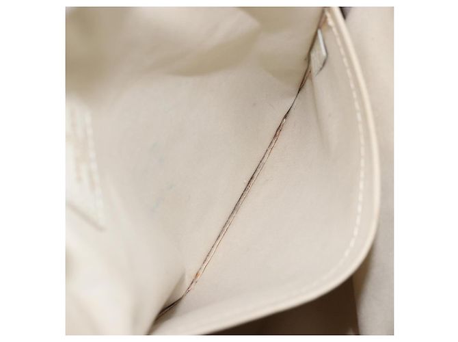 LOUIS VUITTON Mini Lin Croisette Marina PM Borsa Rosa Bianca M95495 LV Auth ARZ743V Bianco - vista 23