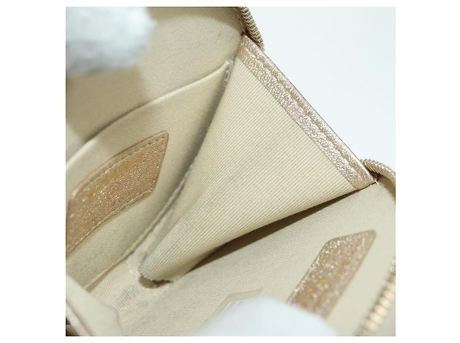 Custodia Air Pods Matelassé CHANEL & Portamonete in Pelle di Agnello CC Oro Auth BAZ881SAM D'oro - vista 16