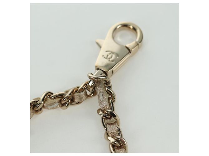 Custodia Air Pods Matelassé CHANEL & Portamonete in Pelle di Agnello CC Oro Auth BAZ881SAM D'oro - vista 20