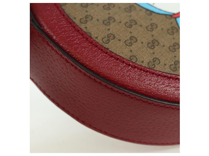 Borsa PVC Beige GUCCI Micro GG Supreme Doraemon x Fujiko-Pro 625216 Auth BAZ631SM D'oro - vista 10