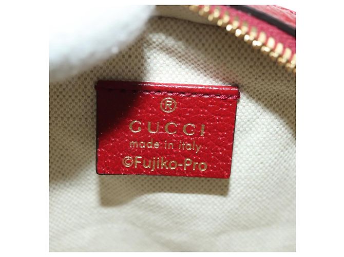 Borsa PVC Beige GUCCI Micro GG Supreme Doraemon x Fujiko-Pro 625216 Auth BAZ631SM D'oro - vista 17