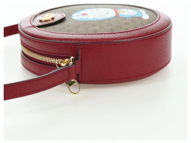 Borsa PVC Beige GUCCI Micro GG Supreme Doraemon x Fujiko-Pro 625216 Auth BAZ631SM D'oro - vista 4