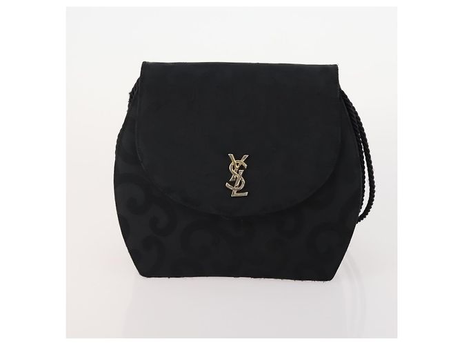 Borsa in tela Pecan SAINT LAURENT in pelle nylon 3 pezzi Nero Marrone Auth 173049 - vista 16