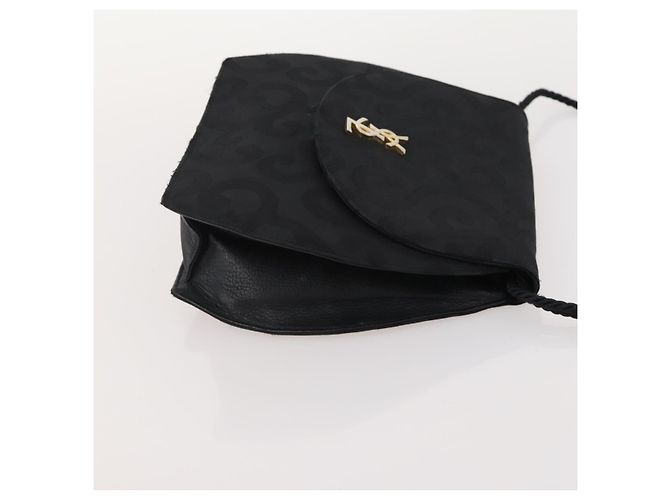 Borsa in tela Pecan SAINT LAURENT in pelle nylon 3 pezzi Nero Marrone Auth 173049 - vista 18