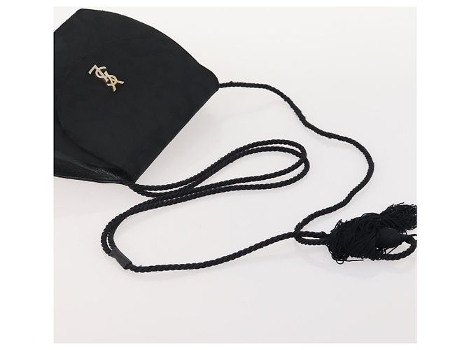 Borsa in tela Pecan SAINT LAURENT in pelle nylon 3 pezzi Nero Marrone Auth 173049 - vista 19
