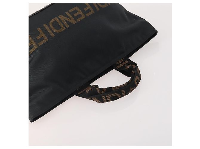 Borsa in tela Pecan SAINT LAURENT in pelle nylon 3 pezzi Nero Marrone Auth 173049 - vista 5