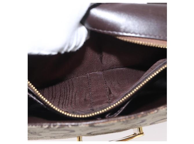 Céline Borsa a Spalla Celine C Sulky in Tela Beige Oro Auth 174468 D'oro - vista 22