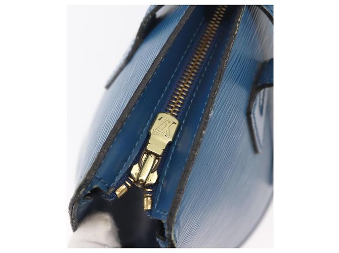 LOUIS VUITTON Borsa a Spalla Epi Saint Jacques Blu M52275 LV Auth BAZ408 - vista 10