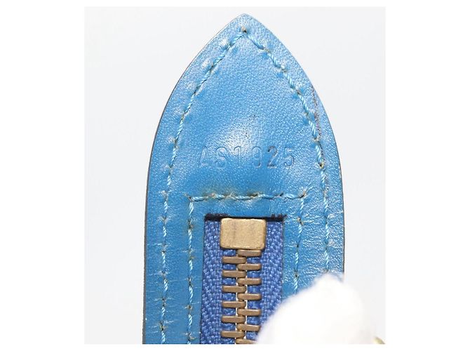 LOUIS VUITTON Borsa a Spalla Epi Saint Jacques Blu M52275 LV Auth BAZ408 - vista 12