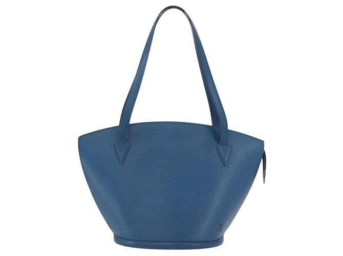 LOUIS VUITTON Borsa a Spalla Epi Saint Jacques Blu M52275 LV Auth BAZ408 - vista 13
