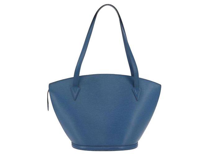LOUIS VUITTON Borsa a Spalla Epi Saint Jacques Blu M52275 LV Auth BAZ408 - vista 2