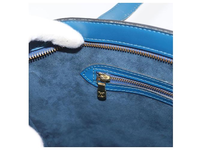 LOUIS VUITTON Borsa a Spalla Epi Saint Jacques Blu M52275 LV Auth BAZ408 - vista 20