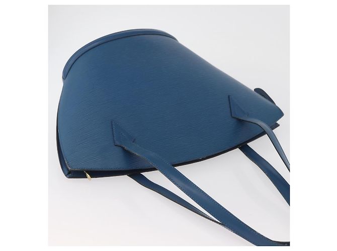 LOUIS VUITTON Borsa a Spalla Epi Saint Jacques Blu M52275 LV Auth BAZ408 - vista 6