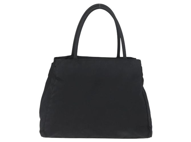 Prada Tote Bag aus schwarzem Nylon mit Silber authentisch am11121 - Ansicht 2