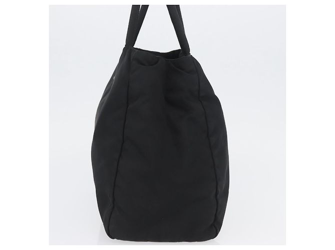 Prada Tote Bag aus schwarzem Nylon mit Silber authentisch am11121 - Ansicht 3