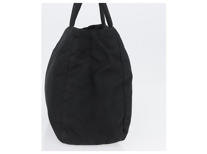 Prada Tote Bag aus schwarzem Nylon mit Silber authentisch am11121 - Ansicht 4