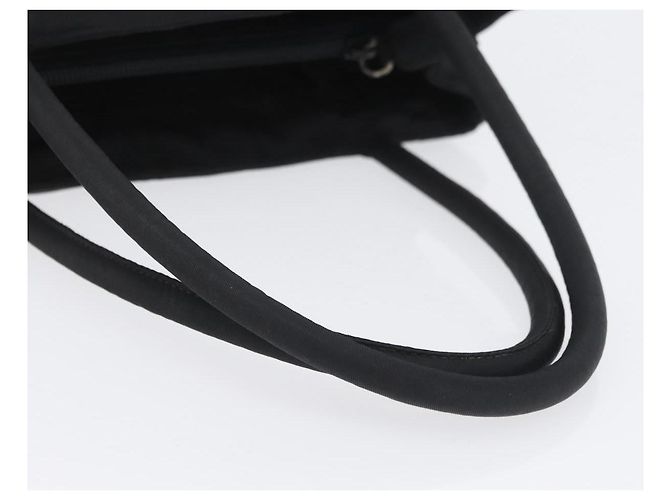 Prada Tote Bag aus schwarzem Nylon mit Silber authentisch am11121 - Ansicht 7
