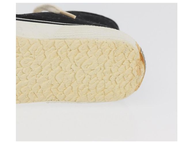 Sneakers Alte CHANEL Tela Nera Bianca A01852 CC Auth SW2298A Nero Bianco - vista 10