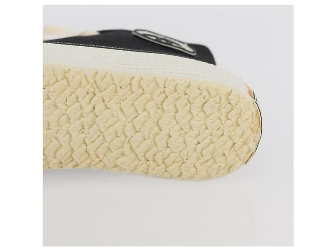 Sneakers Alte CHANEL Tela Nera Bianca A01852 CC Auth SW2298A Nero Bianco - vista 27