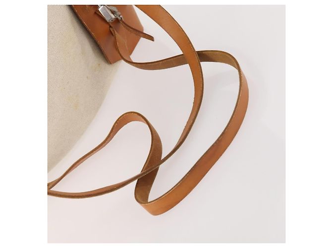 Hermès HERMES Herbag Ad PM Rucksack Canvas Leder 2in1 Beige Silber Auth 172481 - Ansicht 9