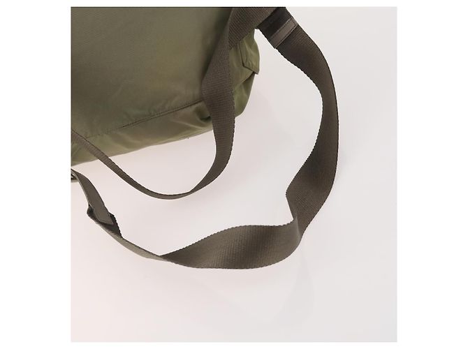 PRADA Backpack Nylon Beige Silver Auth YKZ795 Silvery - view 7