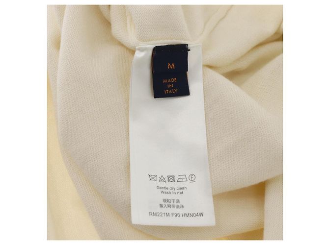 LOUIS VUITTON NIGO Intarsia Jacquard Pato Tejido de Algodón RM221M LV Auth BAZ829SAM Crudo - vista 11