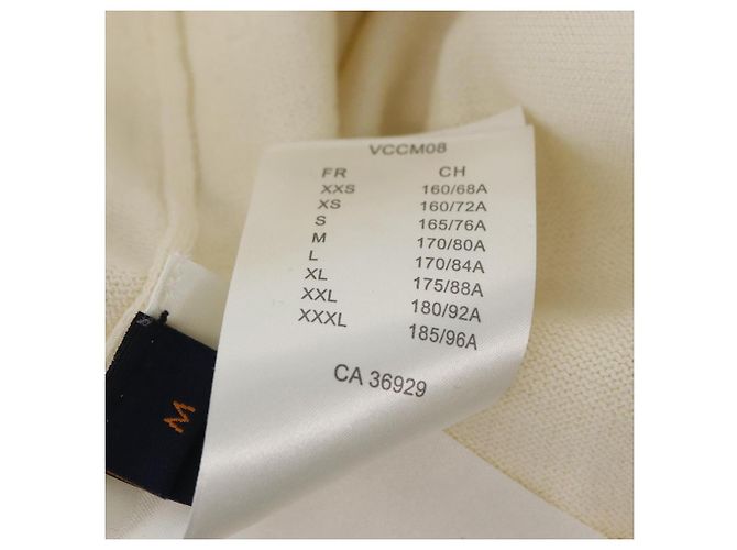 LOUIS VUITTON NIGO Intarsia Jacquard Pato Tejido de Algodón RM221M LV Auth BAZ829SAM Crudo - vista 12