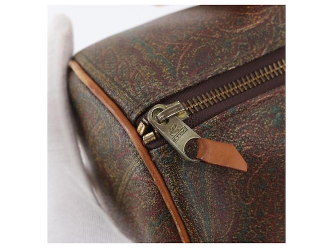 Borsa a Mano Papillon Paisley ETRO PVC Bordeaux Auth am11132 Bordò - vista 14