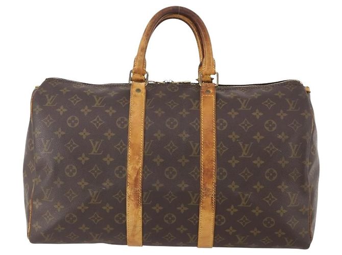 LOUIS VUITTON Borsa Boston Monogram Keepall 45 M41428 LV Auth bs34073 Monogramma - vista 13