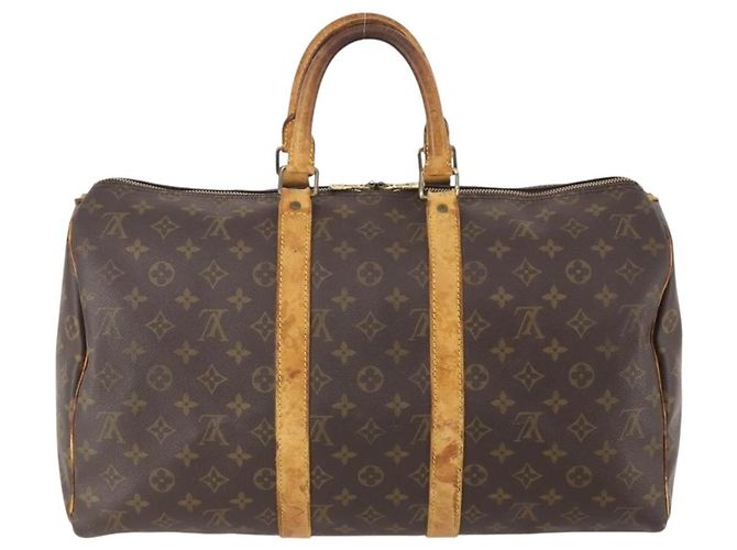 LOUIS VUITTON Borsa Boston Monogram Keepall 45 M41428 LV Auth bs34073 Monogramma - vista 2