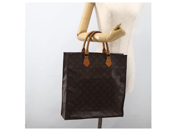 LOUIS VUITTON Borsa Sac Plat Monogram M51140 LV Auth ARZ886 Monogramma - vista 19