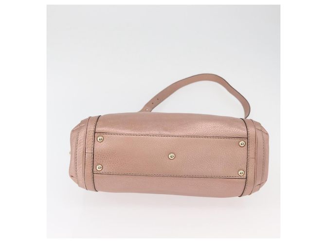 Borsa Tote in pelle GUCCI 2 in 1 Rosa Oro 282300 Auth ka3524 D'oro - vista 11