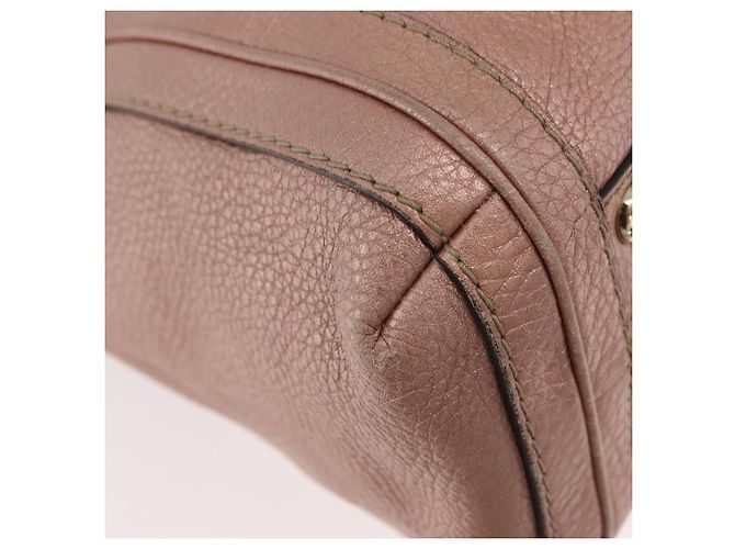 Borsa Tote in pelle GUCCI 2 in 1 Rosa Oro 282300 Auth ka3524 D'oro - vista 12