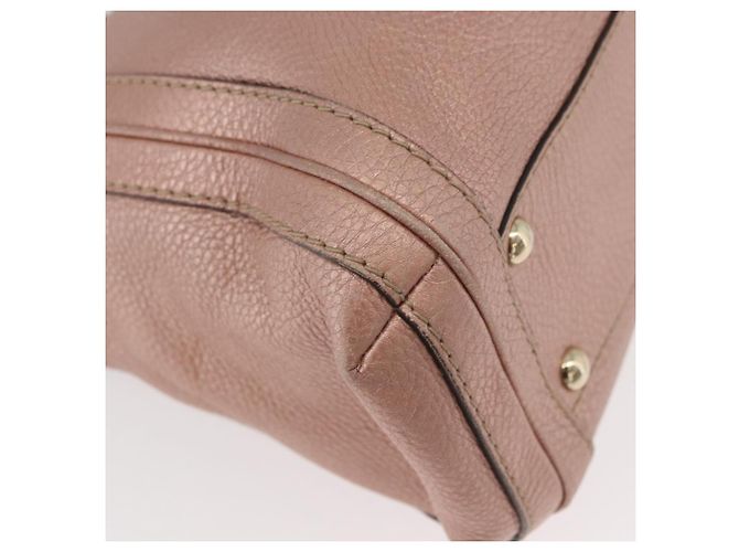 Borsa Tote in pelle GUCCI 2 in 1 Rosa Oro 282300 Auth ka3524 D'oro - vista 14