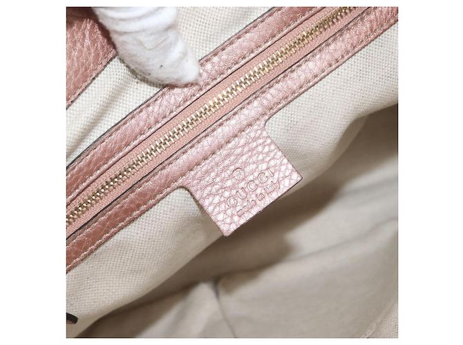 Borsa Tote in pelle GUCCI 2 in 1 Rosa Oro 282300 Auth ka3524 D'oro - vista 18