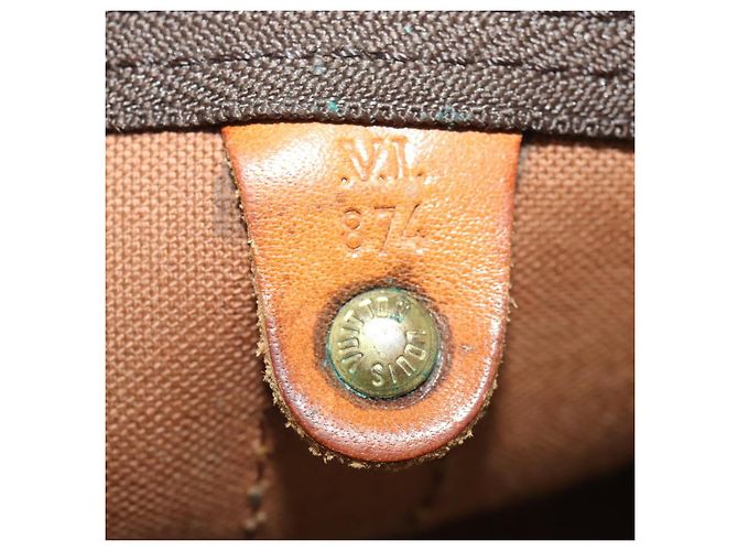 LOUIS VUITTON Monogram Keepall Bandouliere 60 Borsa Boston M41412 LV Auth AMZ045 Monogramma - vista 12