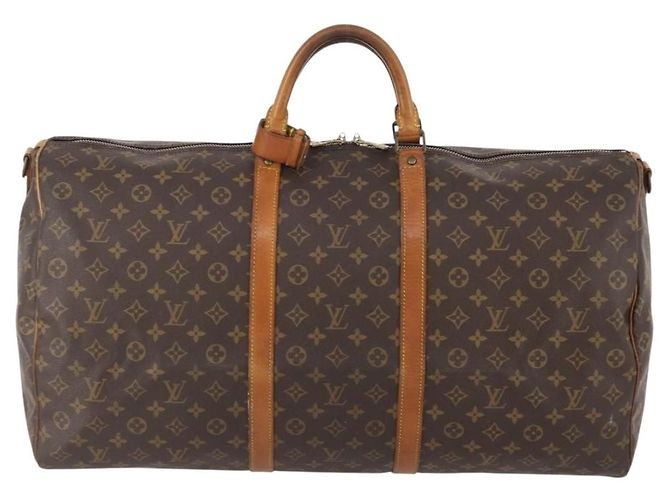 LOUIS VUITTON Monogram Keepall Bandouliere 60 Borsa Boston M41412 LV Auth AMZ045 Monogramma - vista 13