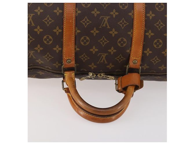 LOUIS VUITTON Monogram Keepall Bandouliere 60 Borsa Boston M41412 LV Auth AMZ045 Monogramma - vista 7