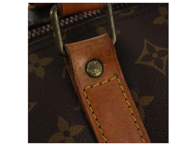 LOUIS VUITTON Monogram Keepall Bandouliere 60 Borsa Boston M41412 LV Auth AMZ045 Monogramma - vista 8