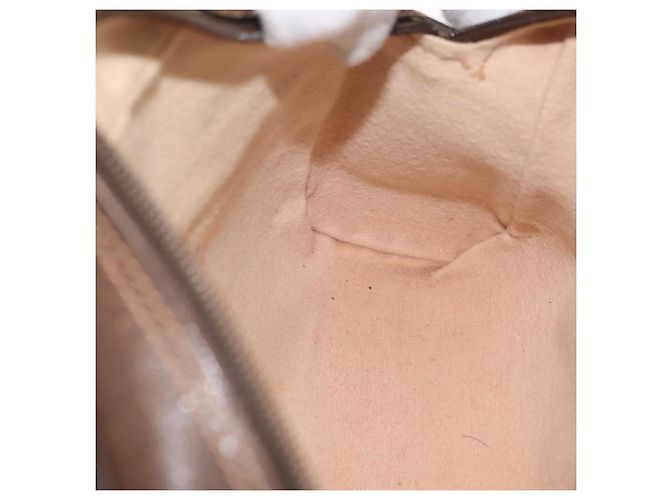 Borsa a Spalla Gucci GG Supreme Web Sherry Line PVC Beige 56 02 087 Auth BAZ559 D'oro - vista 19
