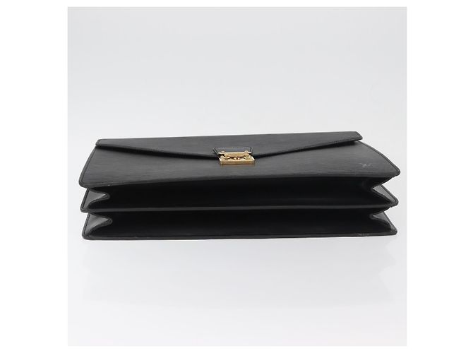 LOUIS VUITTON Epi Serviette Conseiller Borsa Business Nera M54422 LV Auth BA11563 Nero - vista 6