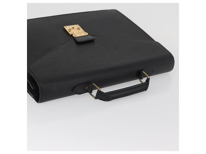 LOUIS VUITTON Epi Serviette Conseiller Borsa Business Nera M54422 LV Auth BA11563 Nero - vista 7
