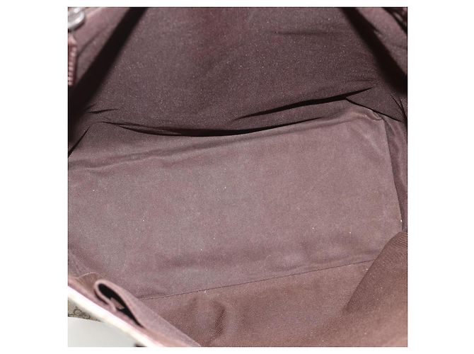 Borsa a mano GG Supreme in PVC beige e argento di GUCCI 131220 Auth ka3507 - vista 15