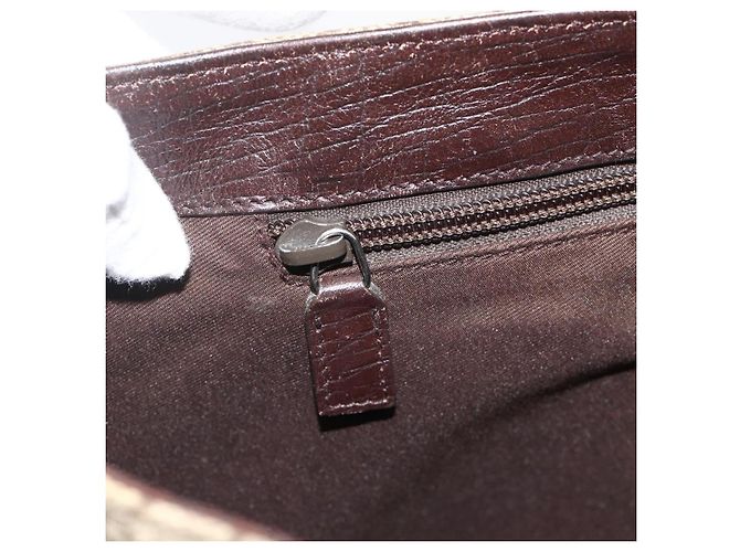 Borsa a mano GG Supreme in PVC beige e argento di GUCCI 131220 Auth ka3507 - vista 18