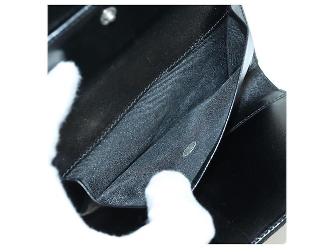 Fendi Cartera Trifold de Lona Zucchino Negra Auth am11191V Negro - vista 10