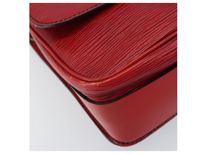 LOUIS VUITTON Borsa a Spalla Epi Cartesier MM Rossa M52247 LV Auth YKZ616 Rosso - vista 14