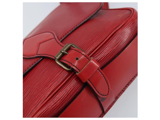 LOUIS VUITTON Borsa a Spalla Epi Cartesier MM Rossa M52247 LV Auth YKZ616 Rosso - vista 17