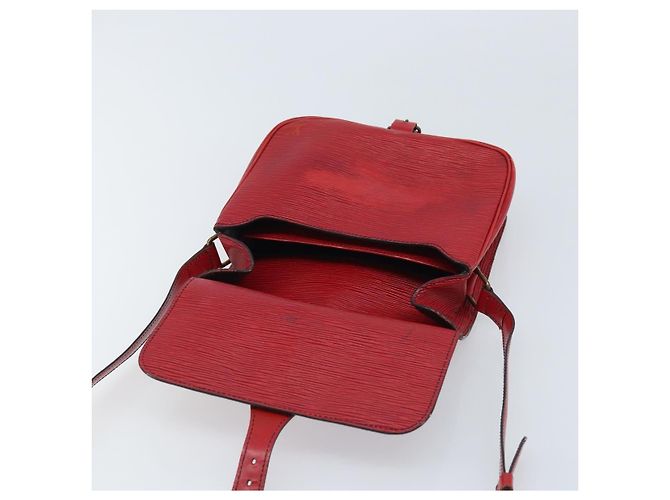 LOUIS VUITTON Borsa a Spalla Epi Cartesier MM Rossa M52247 LV Auth YKZ616 Rosso - vista 19