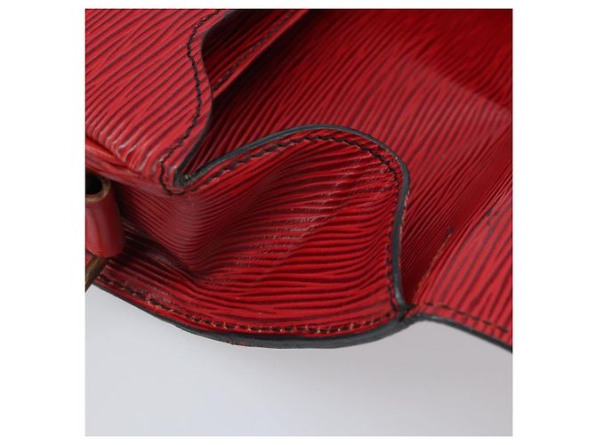 LOUIS VUITTON Borsa a Spalla Epi Cartesier MM Rossa M52247 LV Auth YKZ616 Rosso - vista 20